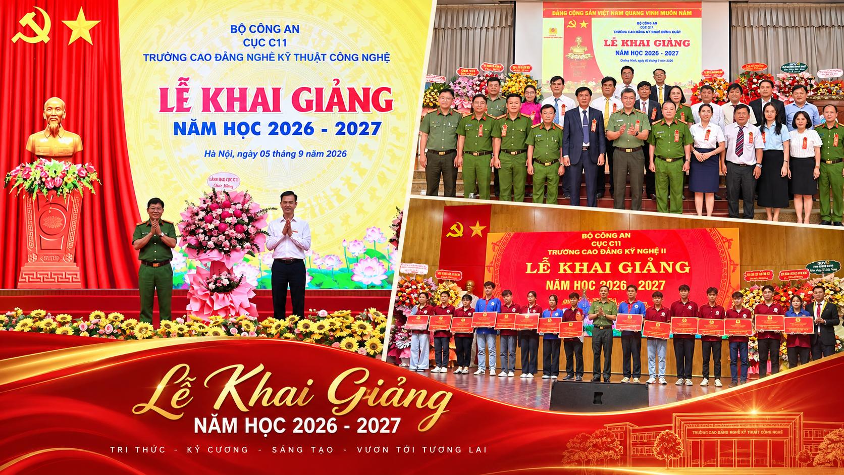 BA TRƯỜNG CAO ĐẲNG NGHỀ BƯỚC VÀO NĂM HỌC MỚI DƯỚI SỰ QUẢN LÝ CỦA BỘ CÔNG AN